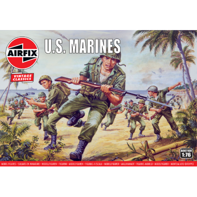 WWII US Marines - 1/76 SCALE - AIRFIX A00716V 